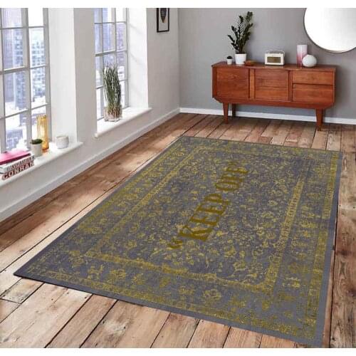 KEEP OFF 7 Classic Patterned Carpet , Fan Carpet Non Slip Floor Carpet,Teens Carpet,Area Rug