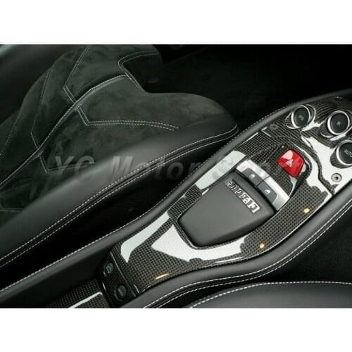 Car Accessories Dry Carbon Fiber Gear Surround Fit For 2010-2014 F458 Italia Spider Gear Surround Replacement Car-styling