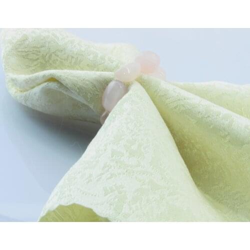 Free shipping natural crystal beads napkin ring in light pink color ,napkin holder 12 pcs qn20101908