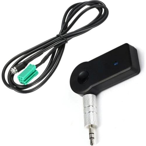 Biurlink Universal Car Bluetooth 5.0 AUX USB Adapter With MINI ISO 6Pin AUX Cable for Renault Updatelist