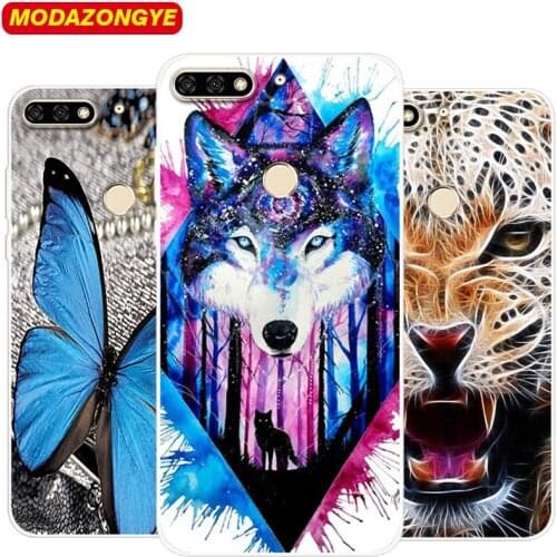 Honor 7C Pro Case Huawei LND-L29 Case Cartoon Soft Tpu Silicone Cover Phone Case Huawei Honor 7C Pro LND-L29 Honor 7CPro 5.99"