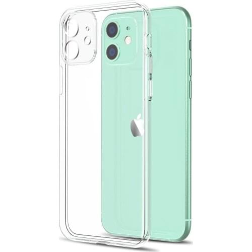 Moskado Clear Silicone Phone Case For iPhone 12 Pro 11 Pro Max X XR XS Max 7 8 6s Plus SE 2020 Camera Protection Soft TPU Cover