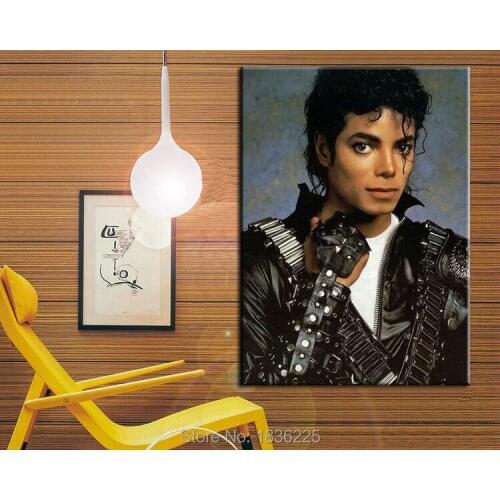 Decorative wall stencil hand painted michael jackson oil painting canvas wall art for home decor wall decoraction