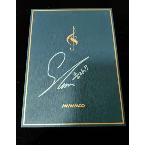 Hand Signed MAMAMOO Solar Gamsung Autographed Album CD+Photobook K-POP