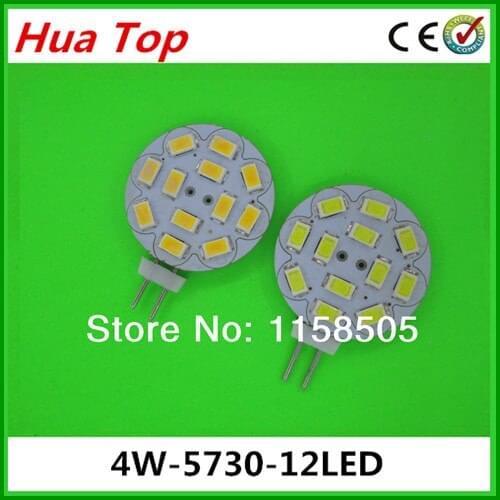 Hot 5pcs DC12V G4 5730 12 epistar solar lustre SMD 5630 LED Crystal Light Warm white/ white 4W 400 highLumen ( Free Shipping )