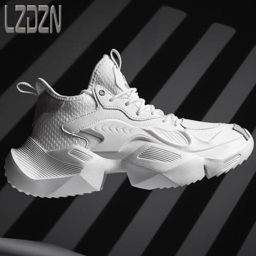 Trendy Mens Shoes Trendy Shoes Wild Summer Sports Increase in The Old Street Shooting Small White Leather Shoes Net Red Leisure