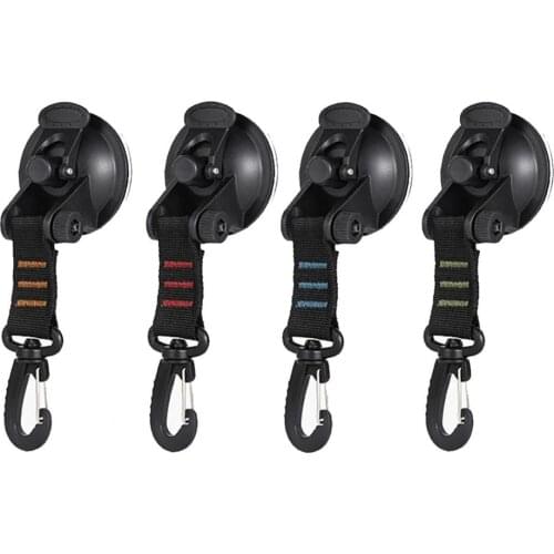 Suction Cup Hook Outdoor Camping Hiking Household Suction Cup Anchor Hook Reusable Tie Down Home Securing Hooks Portable Drying