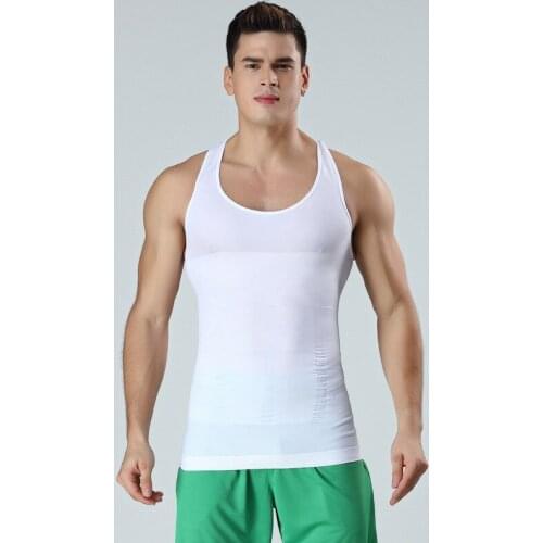 2020 new Mens Slimming Body Shapewear Corset Vest Shirt Compression Abdomen Tummy Belly Control Slim Waist Cincher Underwear