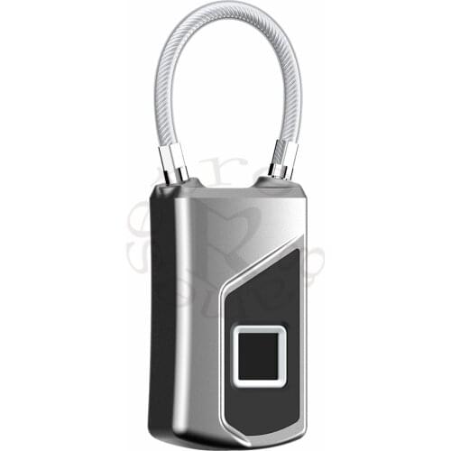 New-Anytek L1+ Waterproof Keyless Portable Bluetooth Smart Fingerprint Lock Padlock Anti-Theft Ios Android APP Control Door