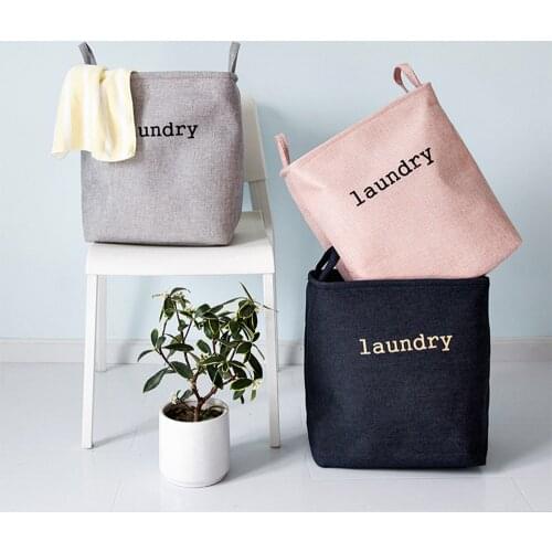 Portable Felt Handy Dirty Clothes Storage Basket Bathroom Laundry Basket Environment Living Room Kids Toy Clothes Baskets