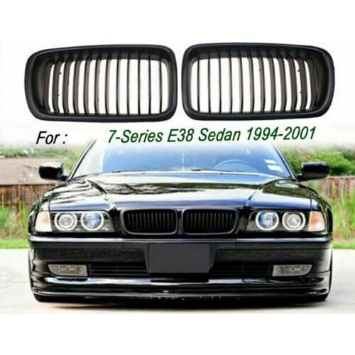 Front Hood Kidney Grill Grille for BMW E38 7 Series 740I 740IL 750IL (Matte Black)