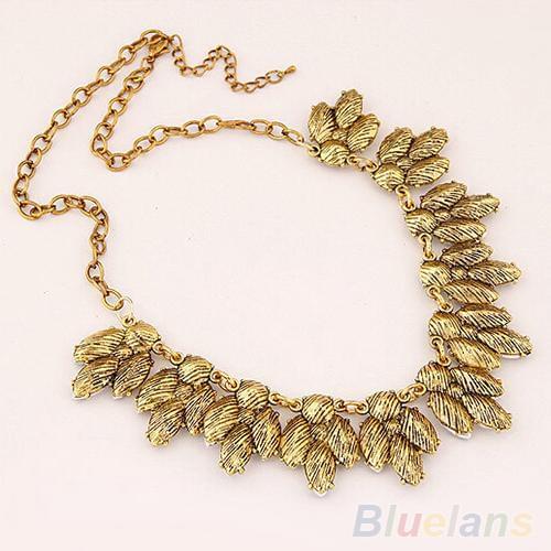 Luxury Women Shiny Rhinestone Inlaid Pendant Bib Necklace Chain link Party Jewelry hot