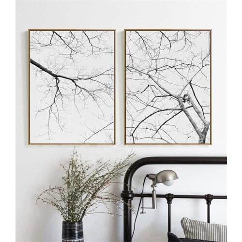 Nordic Simple Abstract Branches Home Living Room Bedroom Decorative Painting Ancient branches wall art canvas poster print