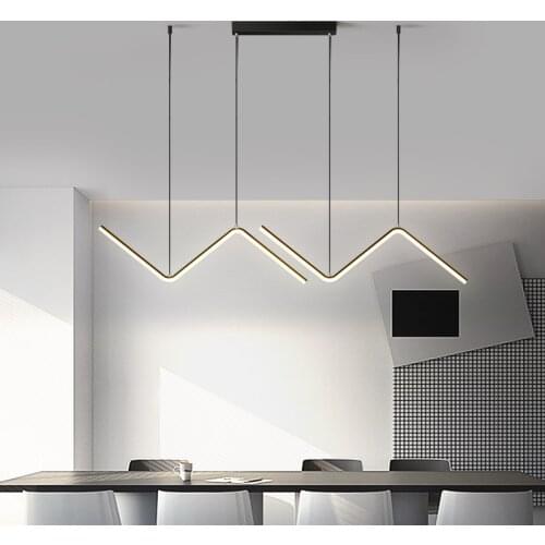 Modern Led pendant lights For Bed Diningroom Kitchen luces led decoracion nordic lamp 110-220V Black/Gold Hanging Pendant lamp