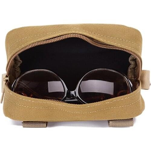 Outdoor Eyewear Bag Small Anti-water Zipper Protective Spectacle Container For Glasses Sunglasses