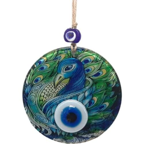 Evil eye Glass Fusion Wall Decoration 12 Cm Decoration handmade Gift