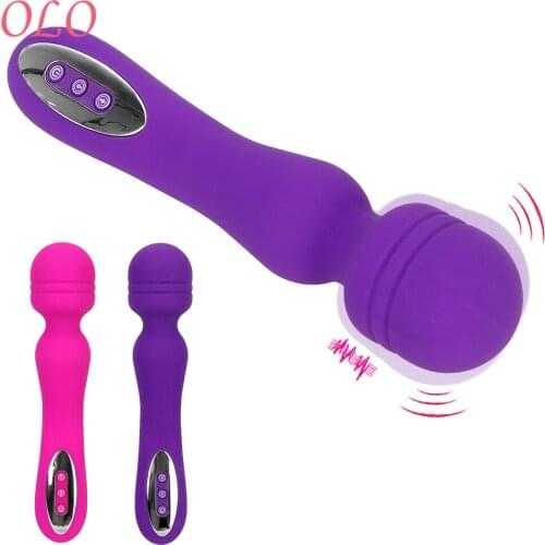OLO 12 Frequency AV Stick Vibrator Clitoris Stimulator Sex Toys for Women Erotic Female Masturbation Magic Wand Massager