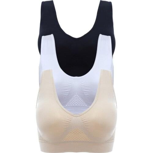 Sexy women push up BREAST bra big size backless bras plus size wireless brassiere breathable seamless bra 1pcs wfws06