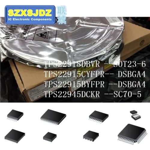 5pcs TPS22918DBVR TPS22915CYFPR TPS22915BYFPR TPS22945DCKR 13MW TPS22918 S7 TPS22915 S4 TPS22915B 4EJ 4EN TPS22945