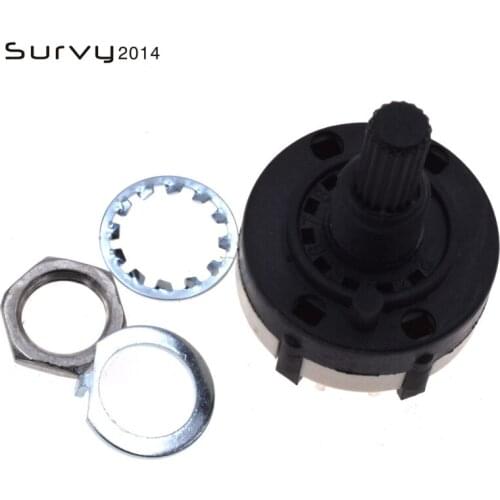 1pc High-quality RS26 1 Pole Position 12 Selectable Band Rotary Channel Selector Switch Single Deck Rotary Switch Band Selector