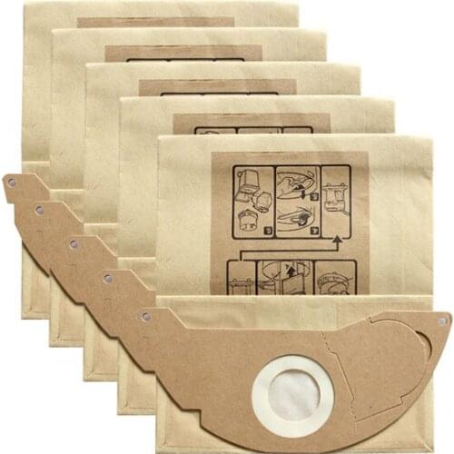 10 pieces Vacuum Cleaner Paper Filter Bags Dust Bag Replacement for Karcher A2000 series WD2.250 6.904-322.0