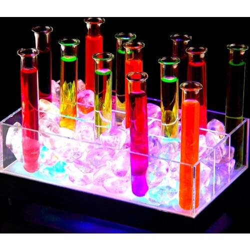 10pcs/lot 1.8*18/2.2*15cm Bar Cocktail Test Tube Glass Bartender Burette Wine Glass KTV Party Wine Set Drinking Glass Wholesale