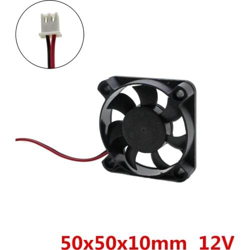 10pcs/lot 50x50x10mm 5010 fans 12V Brushless 5cm DC Fans cooling fan radiator for Electronic heatsink heat dissipation