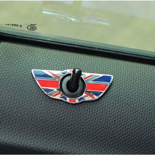 2pcs Aluminum MINI Mini cooper S R55 R56 R60 R61 clubman countryman Paceman car stickers