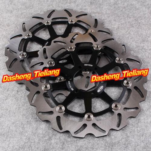 2PCS Front Brake Disc Rotors For YAMAHA FZ750 FZS FZR 600 XJR TZ 250 TDM TRX 850 Black Color, Motorcycle Spare Parts Accessories