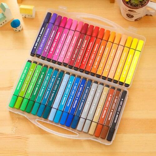 2019 Color Mark Pen Art Marker Drawing Set Colors Children Watercolor Pen Safe Non-toxic Water Washing Graffiti Health