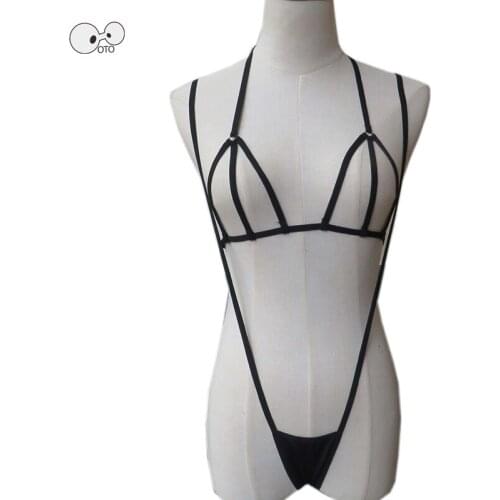 2020 Sexy G-string Hollow Top Women Micro Bikini Set Mini Coverage Swimwear Brazilian Thong Swimsuit Beach Sunbath Bathing Suit