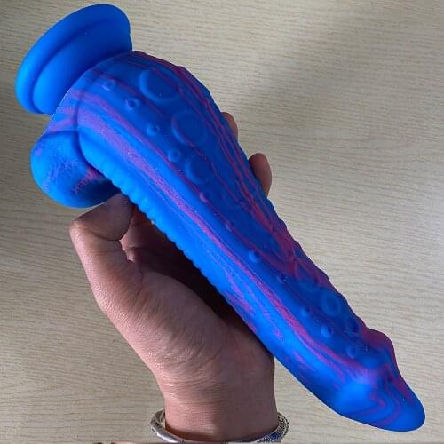2021 Huge Animal Dildo Fake Penis With Sucker Anal Plug Anal Massage Sex Toys For Women Masturbator G-spot Stimulate Massager