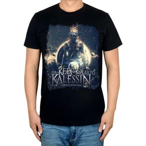 4 patterns Harajuku Keep of Kalessin Brand t shirt Punk fitness Hardrock Metal Black shirts camiseta Ropa Mujer skateboard