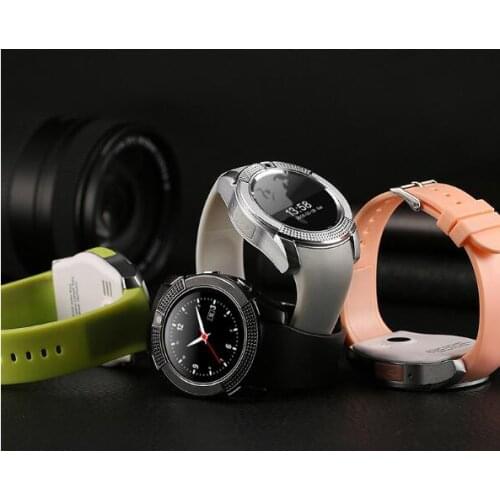 5 pcs brand new V8 round telephone smart watch for kids in retail box
