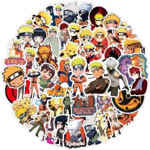 50PCS Cartoon-NARUTO-Hunter Anime Adult Stickers Waterproof Skateboard Motorcycle Guitar Luggage Laptop Bicycle Kids Diy Toys