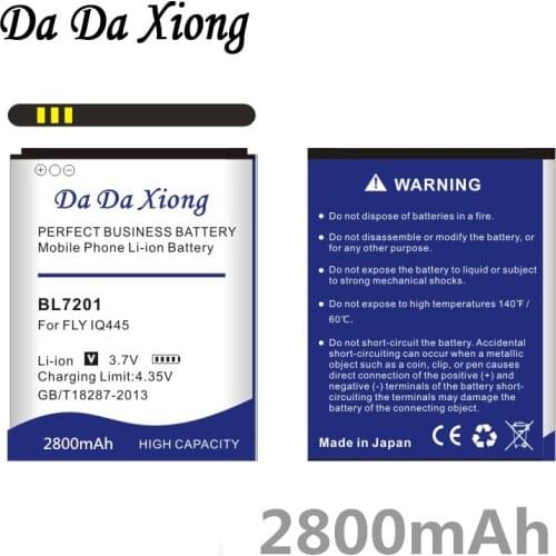 Da Da Xiong 2800mAh BL7201 Battery for FLY IQ445 Phone battery