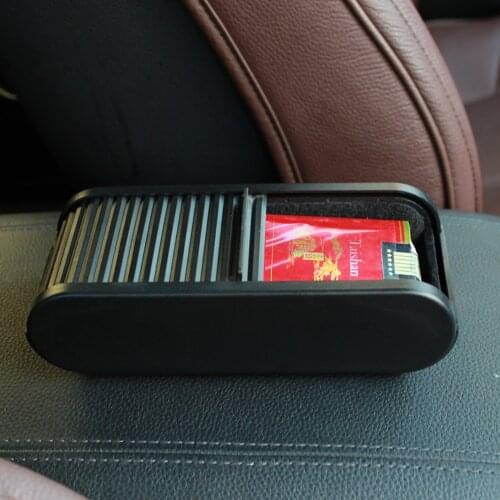 Car Storage Box ABS Car Organizer Box Auto Interior Supplies Sundries Retractable Bracket For Coin Card Mobile Phone Holder