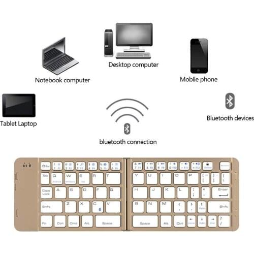 Landas Universal Folding Keyboard Bluetooth Wireless For Apple Android Sunsamg Xiaomi Huawei Foldable Keyboard For Traveling