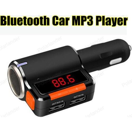 Bluetooth Car Kit FM Transmitter Hands Free AuxMp3 Player Modulator with LED Display Portable Dual USB Charger Transmissor FM