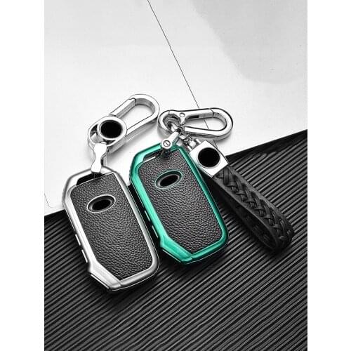 PU Leather Car Remote Key Cover Case Protect Shell Fob For KIA Sportage R Stinger GT Sorento Cerato Forte Ceed CD Accessories