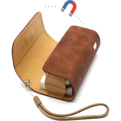 Double Book Cover Case Pouch Bag Holder Cover Fashion Flip Wallet Leather Case For Iqos 3