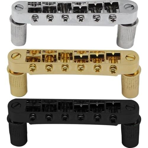 FLEOR Tune-O-Matic Guitar Bridge Gold/Chrome/Black Option for LP Guitar Parts
