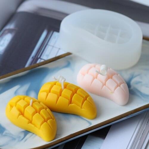 Mango Pulp Food Grade Silicone Mold 3D Three-dimensional Baking Cake Mold DIY Fondant Dessert Tool Grinding Tool resin mould