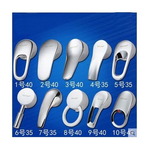 Bathroom 35/40mm faucet cartridge handle chrome plated,Shower faucet handwheel repair accessories,Kitchen faucet handle replaced