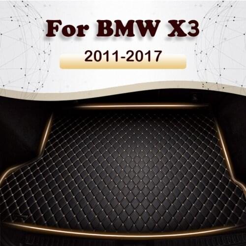 Car trunk mat for BMW X3 2011 2012 2013 2014 2015 2016 2017 cargo liner carpet interior accessories cover