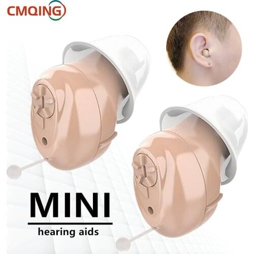 Best Mini Hearing Aid Ear Sound Amplifier CIC Adjustable Invisible Wireless Listening Device For Elderly Hearing Loss Aids