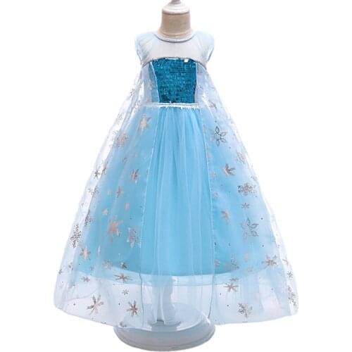 Fashion Christmas Long Sleeves Sequins Dress For Girls Costume Halloween Children Princess Dress Kids Birthday Party Dresses