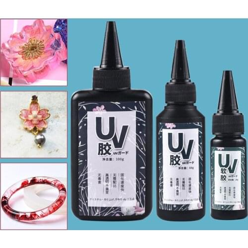 Newly UV Resin Glue Ultraviolet Curing Solar Cure Sunlight Activated Hard DIY Quick Drying For Jewelry DOD886