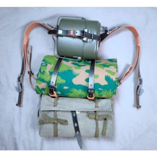 FULL SET WW2 WWII GERMAN Military Combat KNAPSACK EQUIPMENT (PALM TREE REVERSIBLE CAMO camouflage TENT ZELTBAHN)
