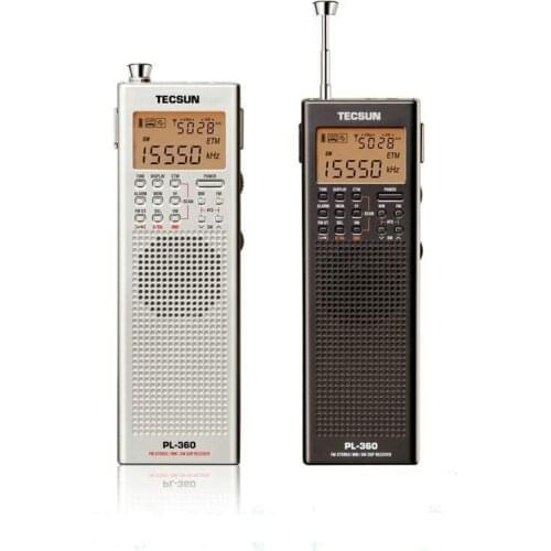 Original Tecsun PL 360 portable digital Radio usb AM FM pocket radio recorder Shortwave PLL DSP ETM SW MW LW Receiver pl-360 New